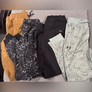 4 pair Boys joggers-Hurley & UA